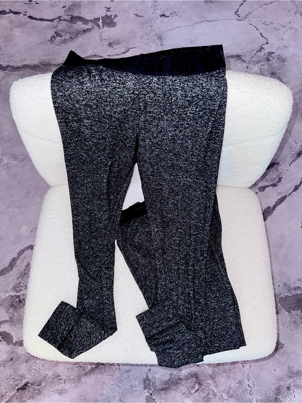 Victorias Secret Pink cozy leggings logo waistband  S & XS